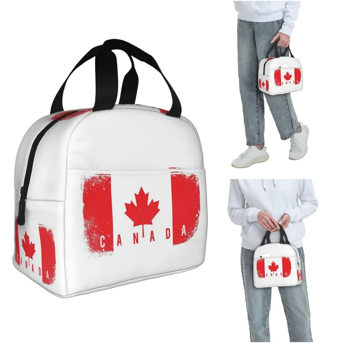 Women Bags In Canada - حقيبة غداء معزولة بعلم كندا للنساء