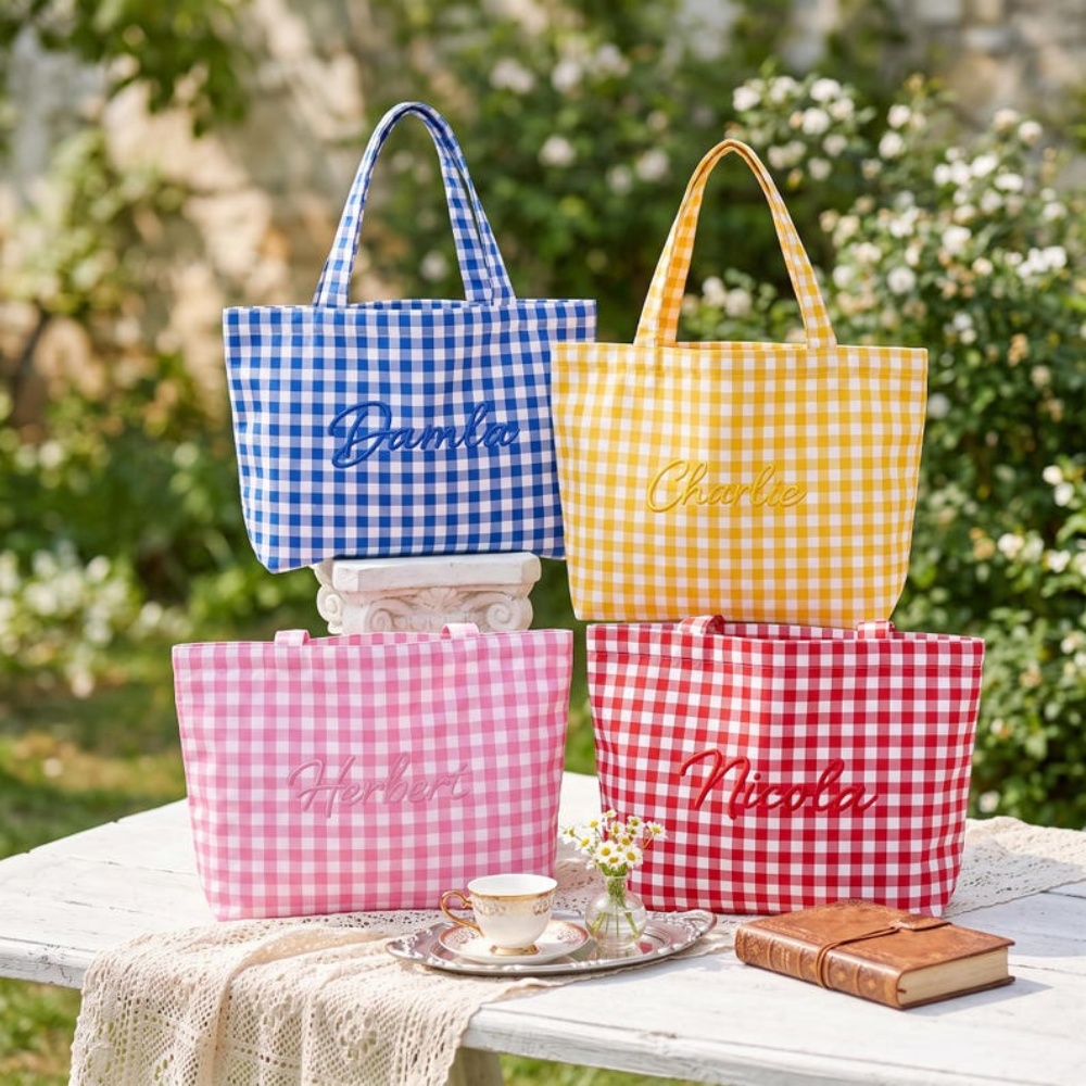 حقيبة يد مخصصة مطرزة بنص/اسم ش - مراجعة Women Bags Name وسعره