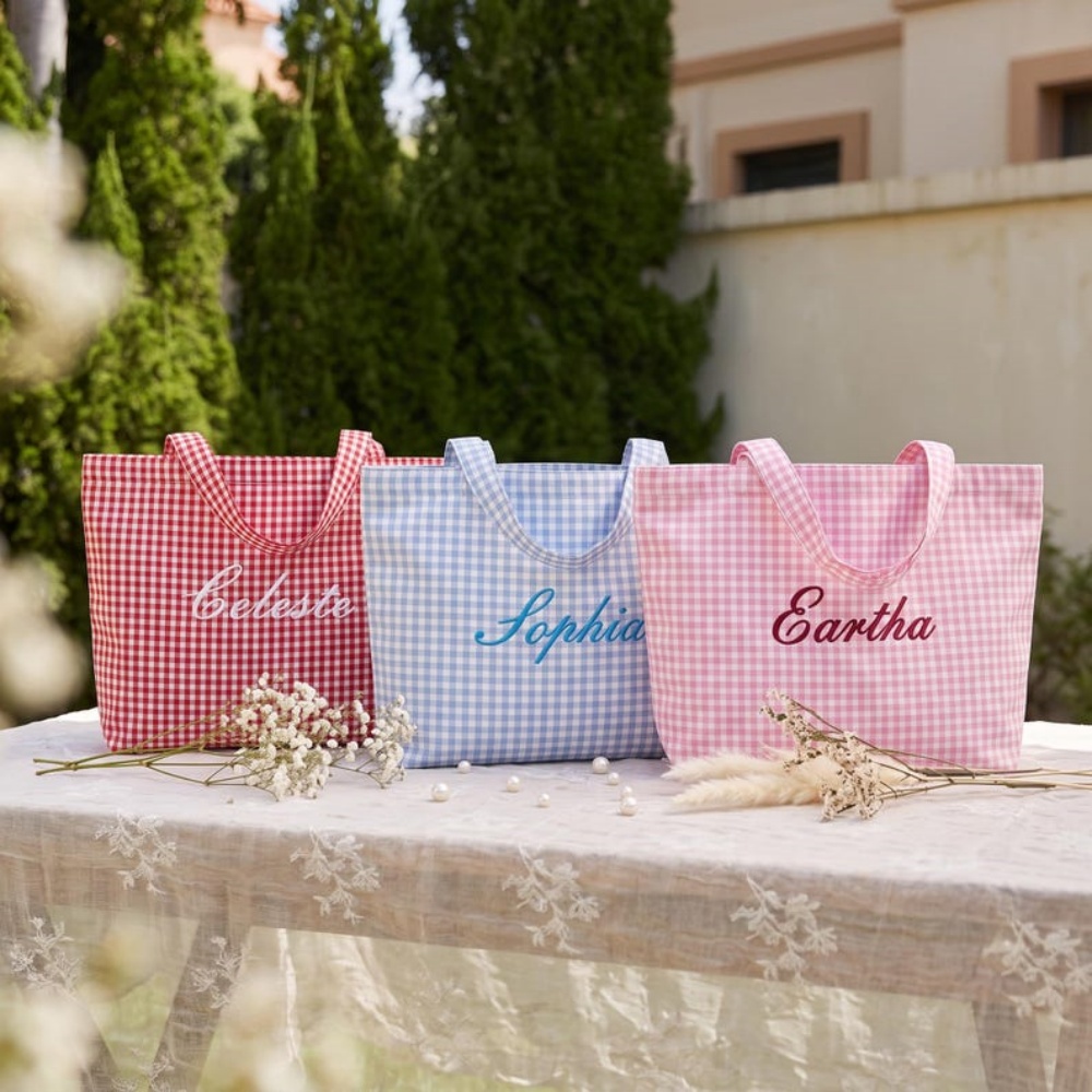 حقيبة يد مخصصة مطرزة بنص/اسم ش - مراجعة Women Bags Name وسعره