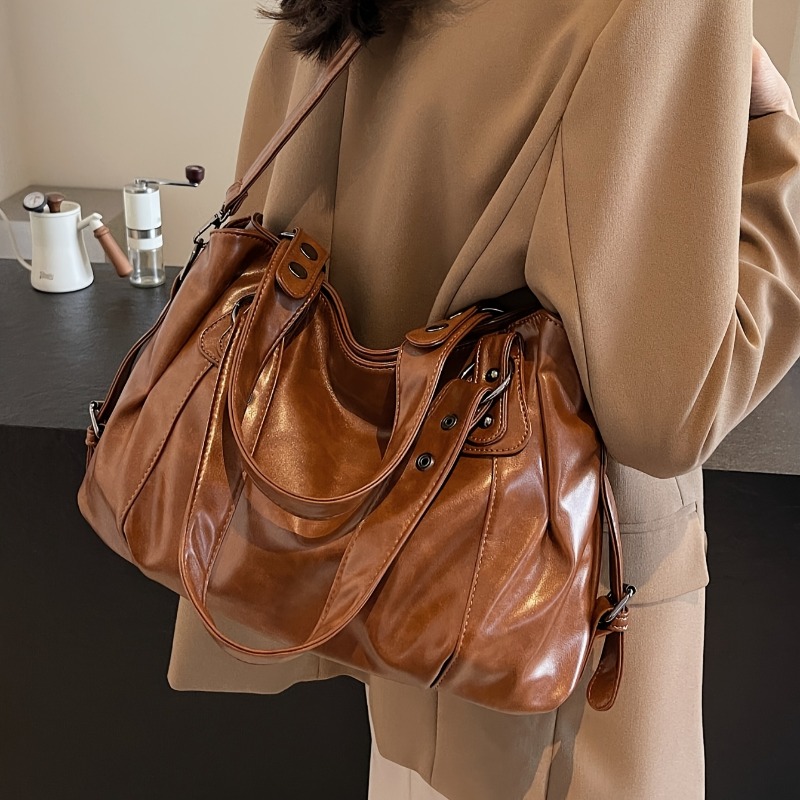 حقيبة يد جلدية عتيقة ذات سعة ك - مراجعة Women Bags For Airport وسعره
