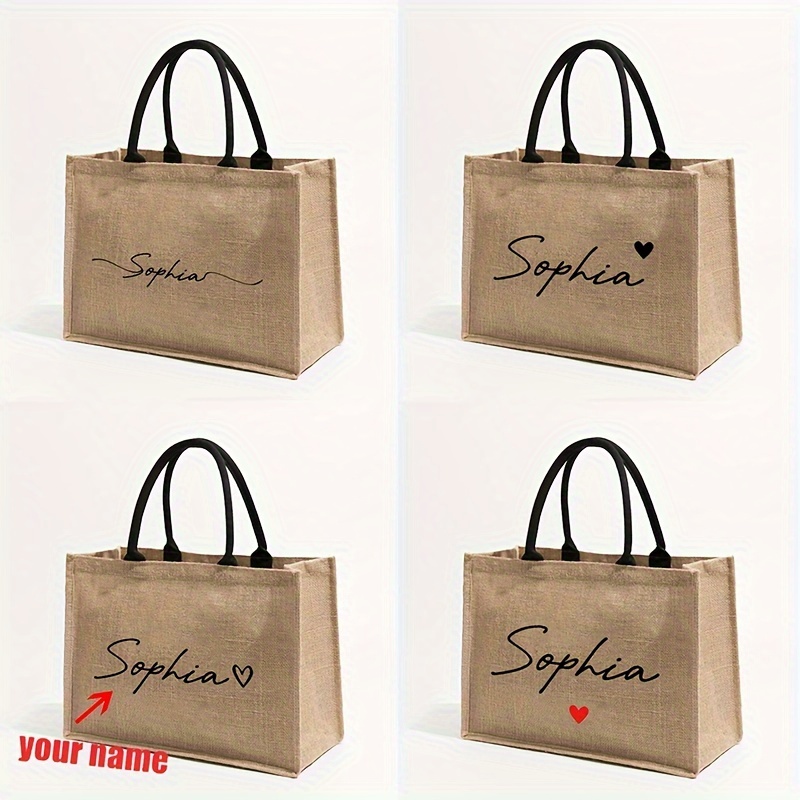 حقيبة شاطئ مخصصة بنمط اسم شخصي - مراجعة Women Bags Name وسعره