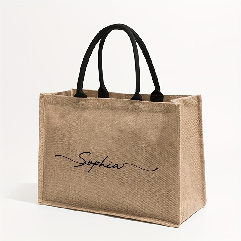 حقيبة شاطئ مخصصة بنمط اسم شخصي - مراجعة Women Bags Name وسعره
