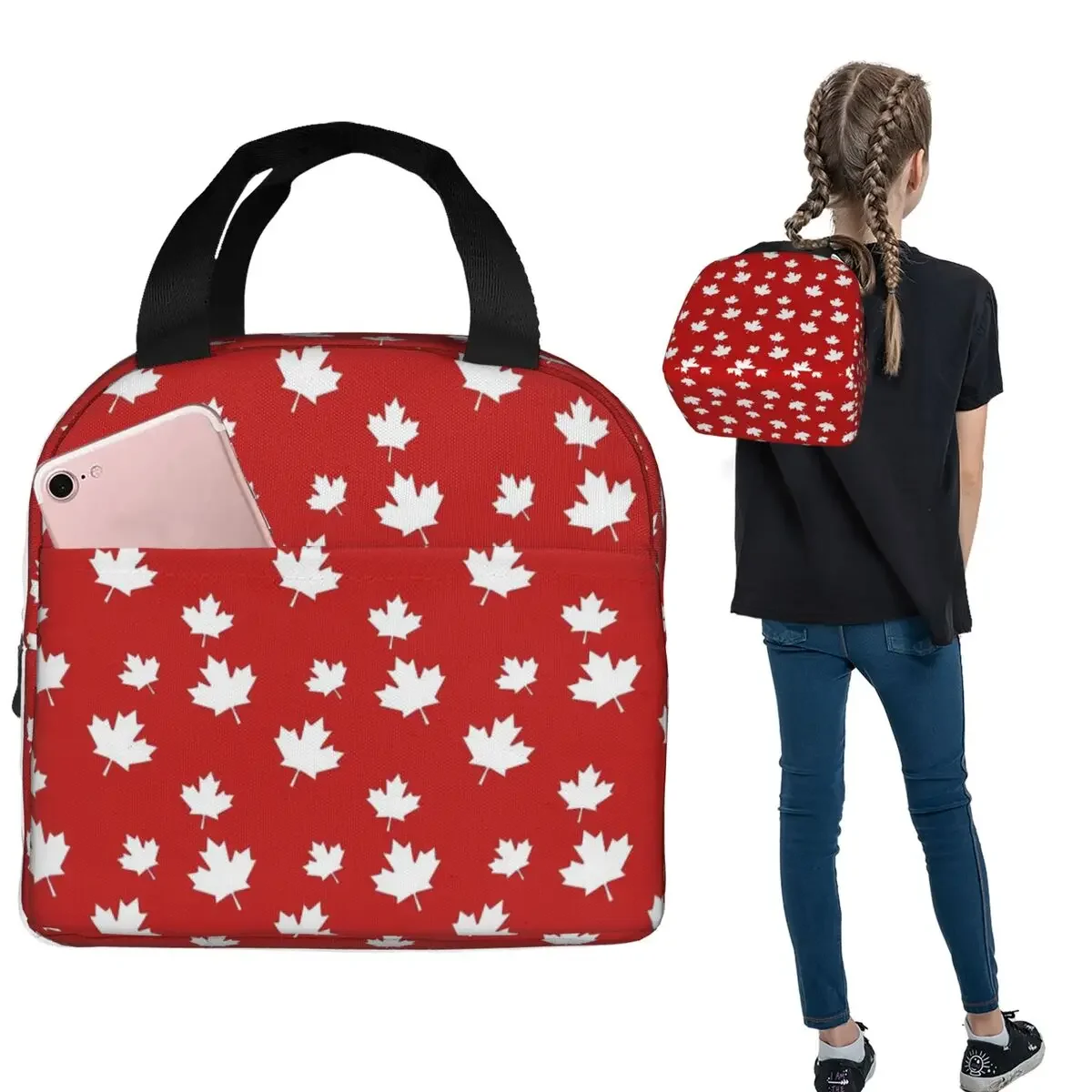 حقيبة غداء معزولة بنمط علم كند - مراجعة Women Bags In Canada وسعره