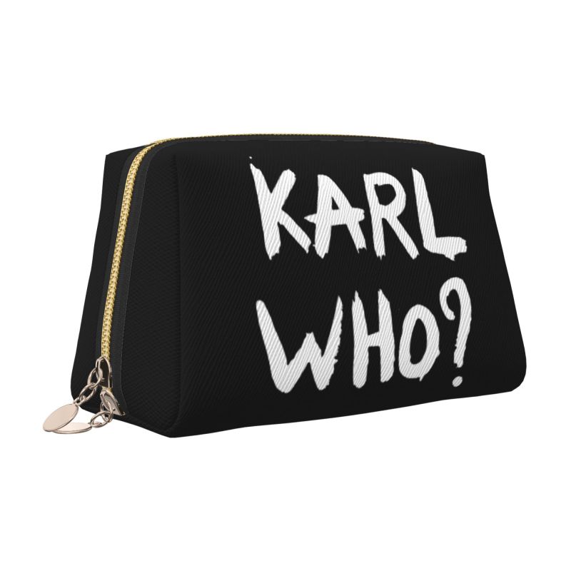 حقيبة مكياج جلدية مطبوعة من كا - مراجعة Women'S Karl Bags وسعره