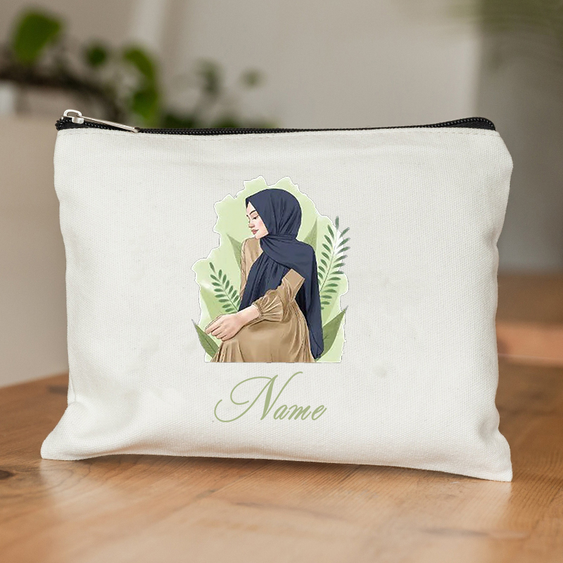 حقيبة مكياج مخصصة بالاسم الدين - مراجعة Women Bags Name وسعره