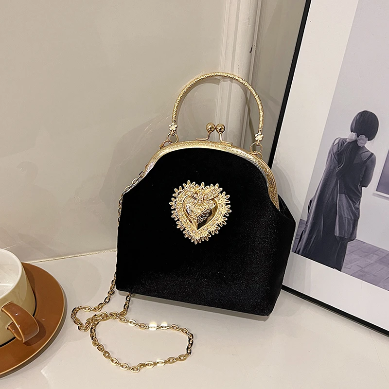 سلاسل المخملية الإطار القلب عش - مراجعة Women Bags For Sale وسعره
