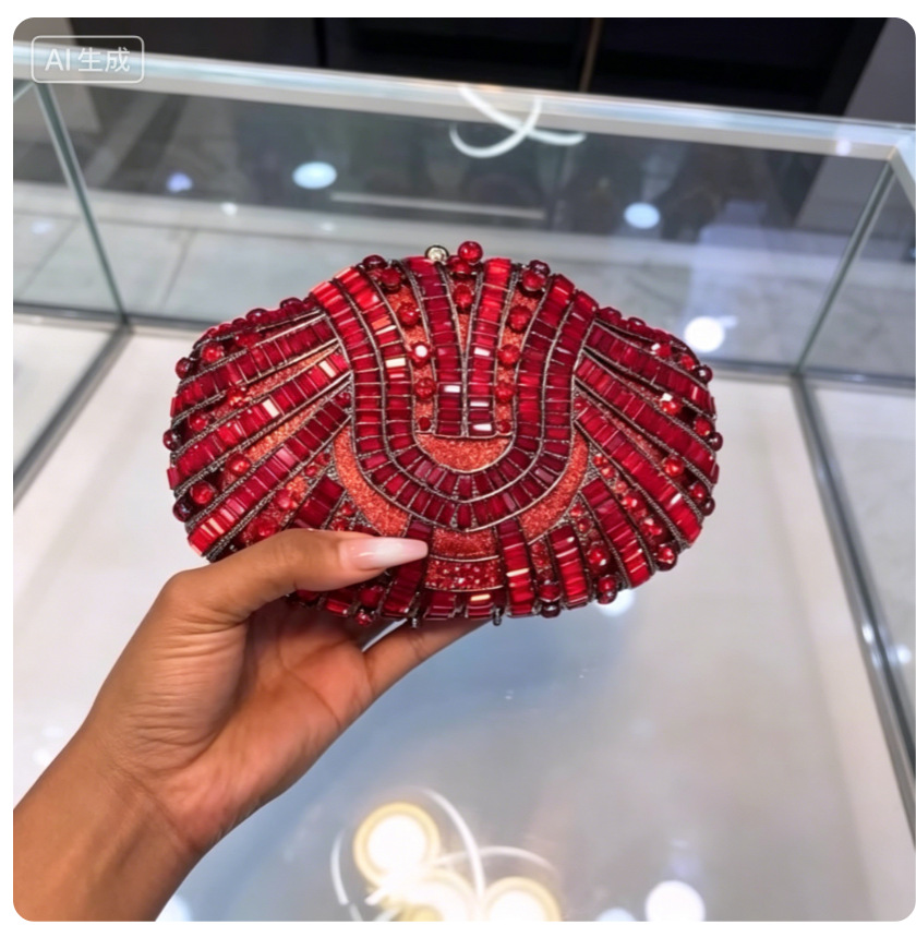 حقيبة يد نسائية مرصعة بالكريست - مراجعة Women Handheld Bags وسعره