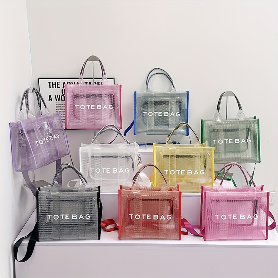 بولي كلوريد الفينيل شفاف حمل ح - مراجعة Women Handheld Bags وسعره